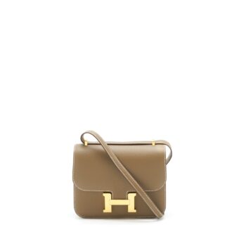 Hermes Constance Mini Epsom Etoupe GHW Stamp Z