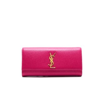 YSL / Saint Laurent Clutch Pink with GHW
