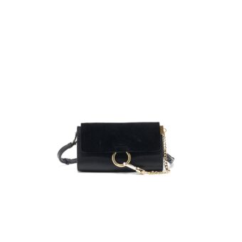 Chloe Faye Mini Cross Body Bag Black