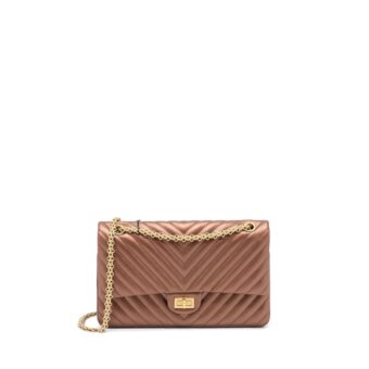 Chanel 2.55 226 Reissue Flap Bag Chevron Aged Calfskin Bronze Brushed GHW