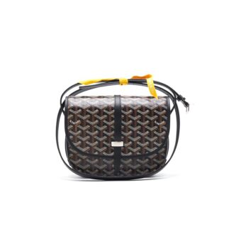 Goyard Goyardine Belvedere PM Small Messenger Bag Black