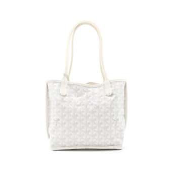 Goyard Goyardine Reversible Anjou Mini Tote White