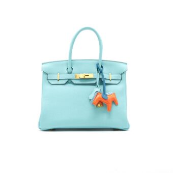 Hermès Birkin 30 togo Blue Atoll GHW
