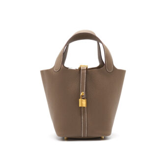 Hermès Picotin Lock 18 Etoupe GHW Stamp D 2020 October Receipt