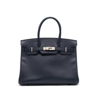 Hermès Birkin 30 73 Sapphire Epsom SHW Stamp A