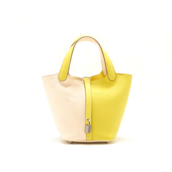 Hermes Picotin Lock 18 Yellow White