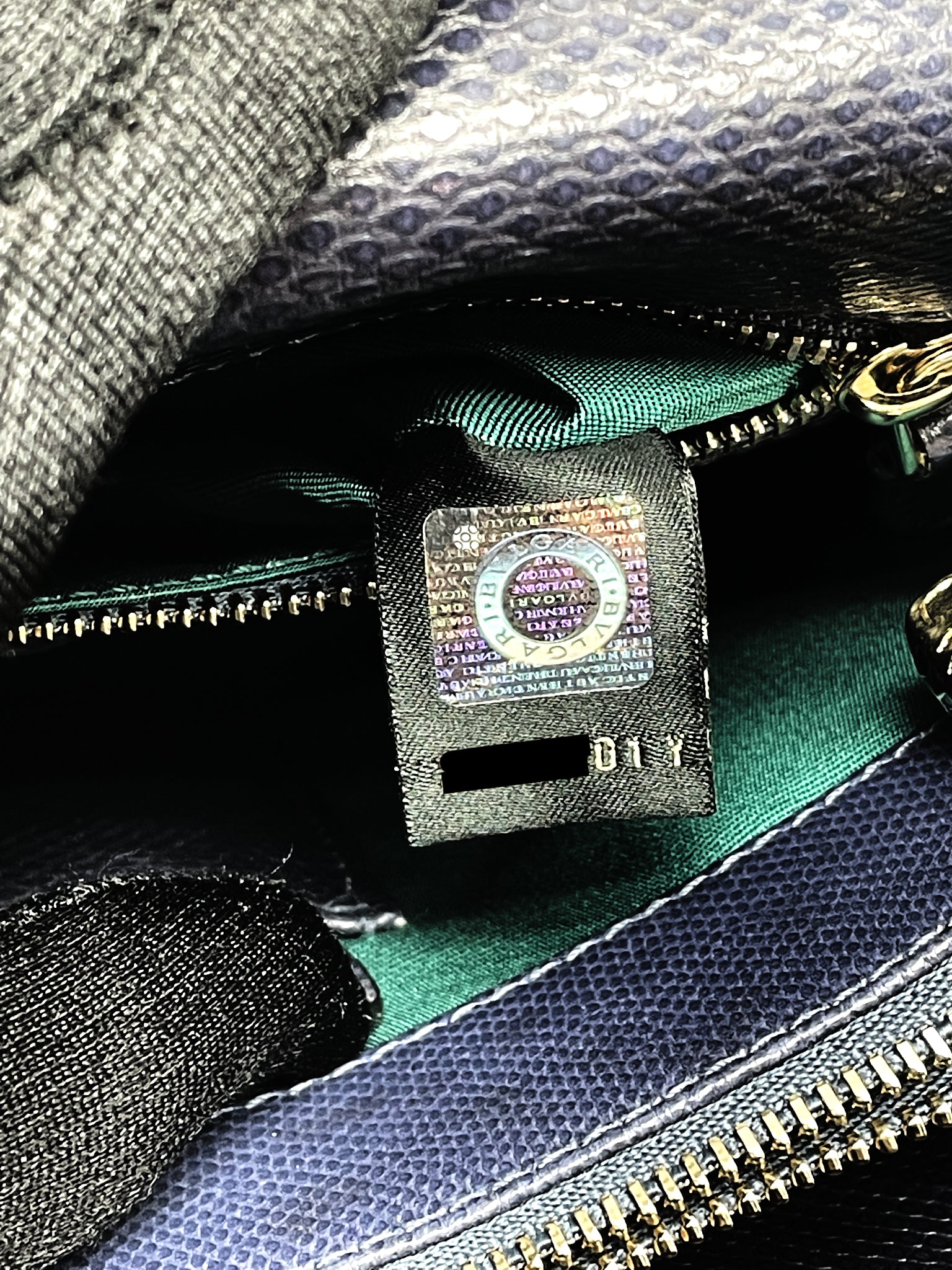 Bvlgari Serpenti Shoulder Bag Karung Skin Dark Purple LGHW - Image 15