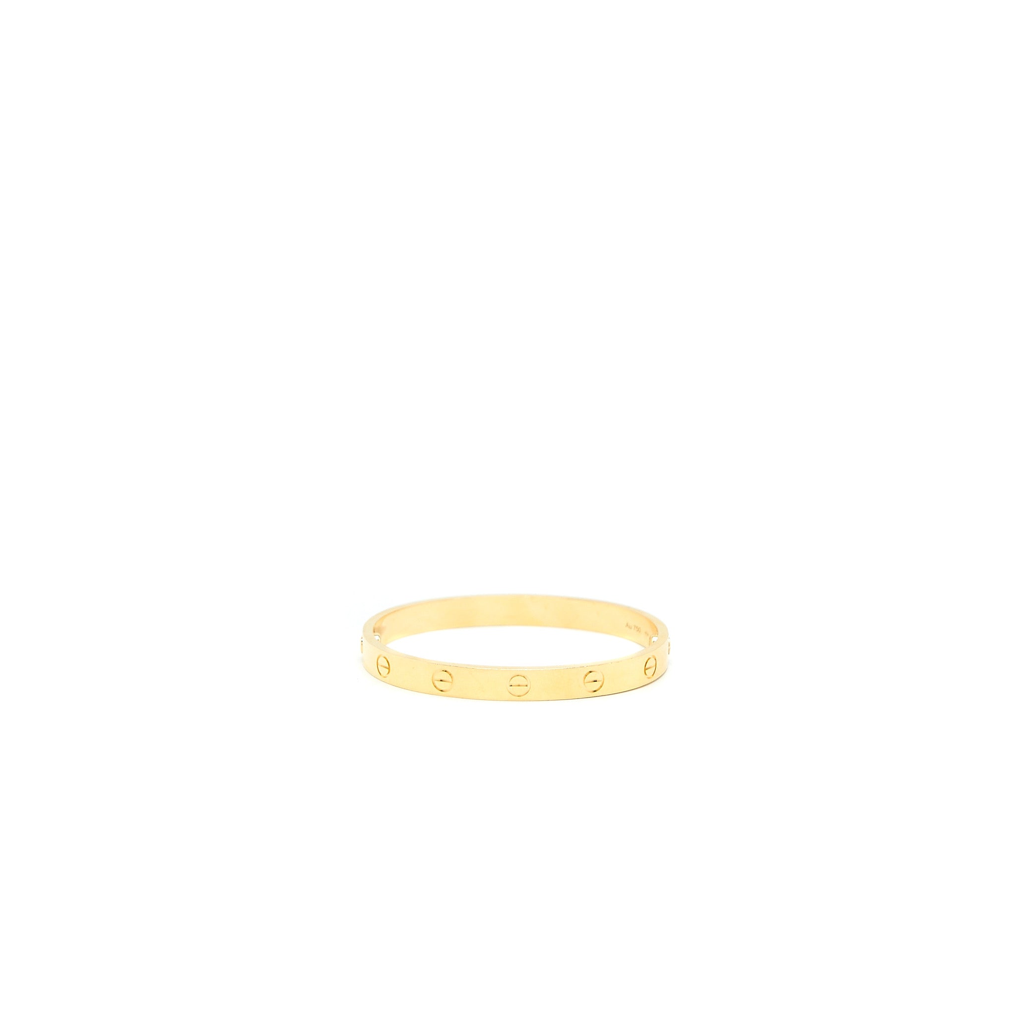 Cartier Size 16 Love Bracelet YELLOW GOLD