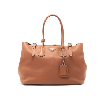 Prada Leather Tote Brown