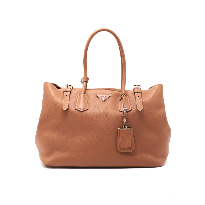 Prada Leather Tote Brown