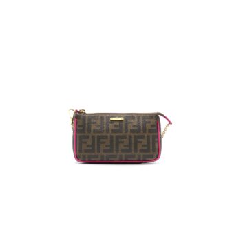 Fendi Chain Zucca Mini Pochette