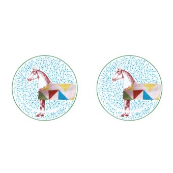 Hermes Hippomobile Dessert Plate (Sell in A Set)