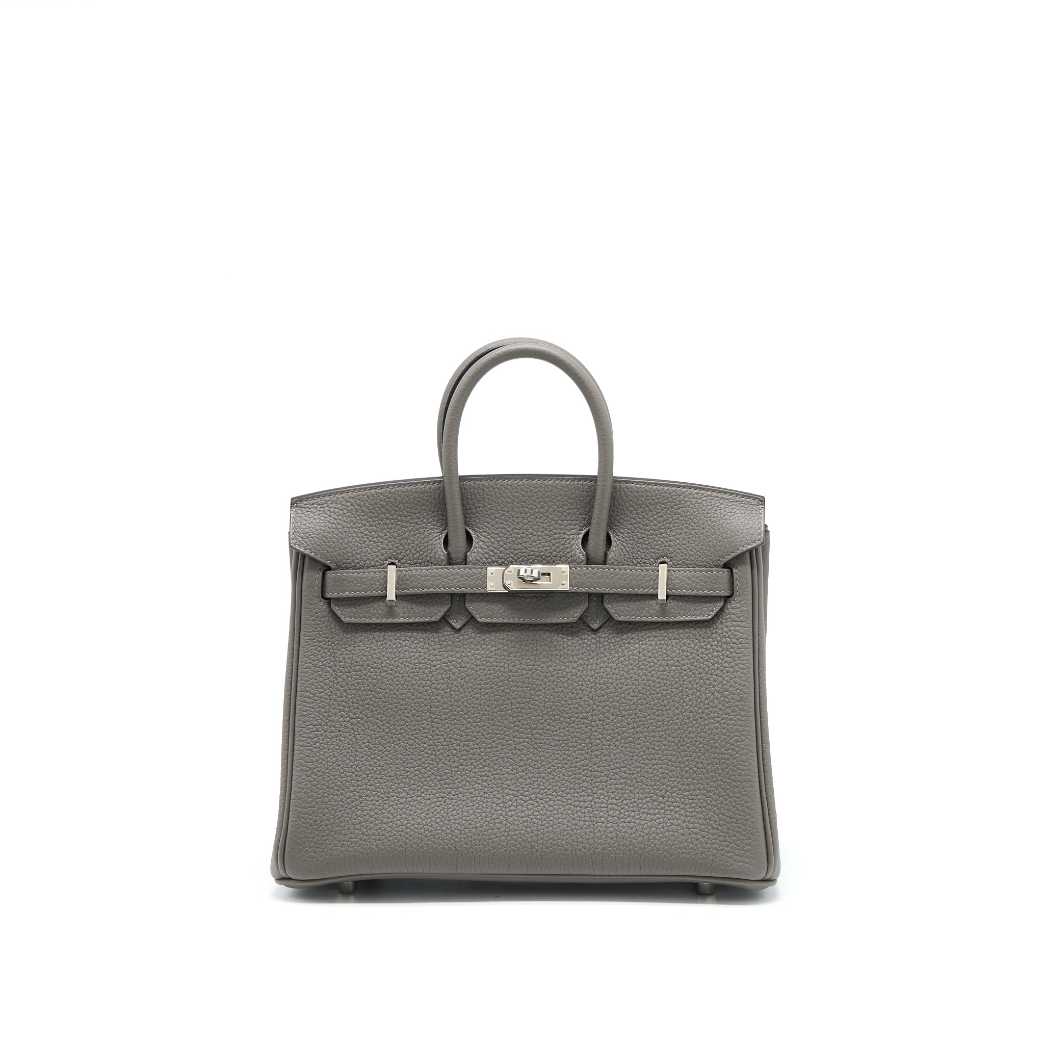 Hermes Birkin 25 Togo Gris Meyer SHW Stamp U