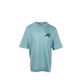 Hermes size M T-shirt Mini Patch Cuir green