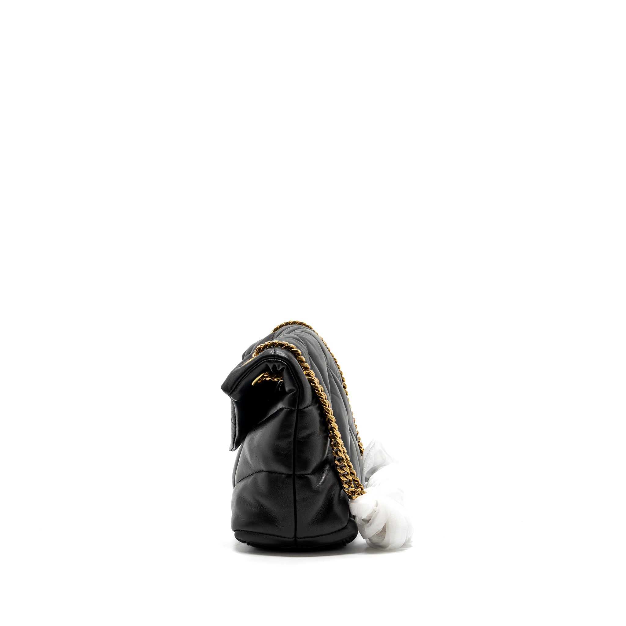 Saint Laurent/YSL Small Puffer Bag Nappa Black Multicolour Hardware - Image 4