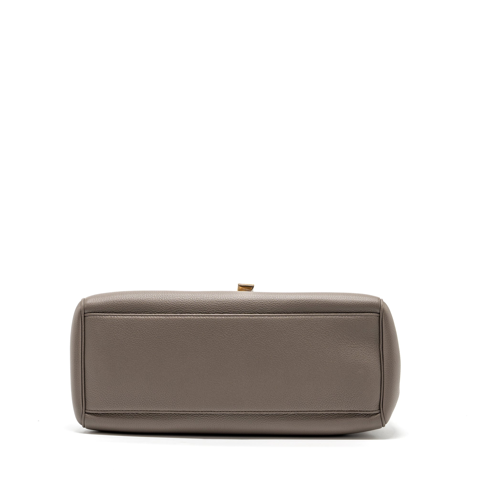 Celine Medium Soft 16 Bag Grained Calfskin Grey GHW - Image 5