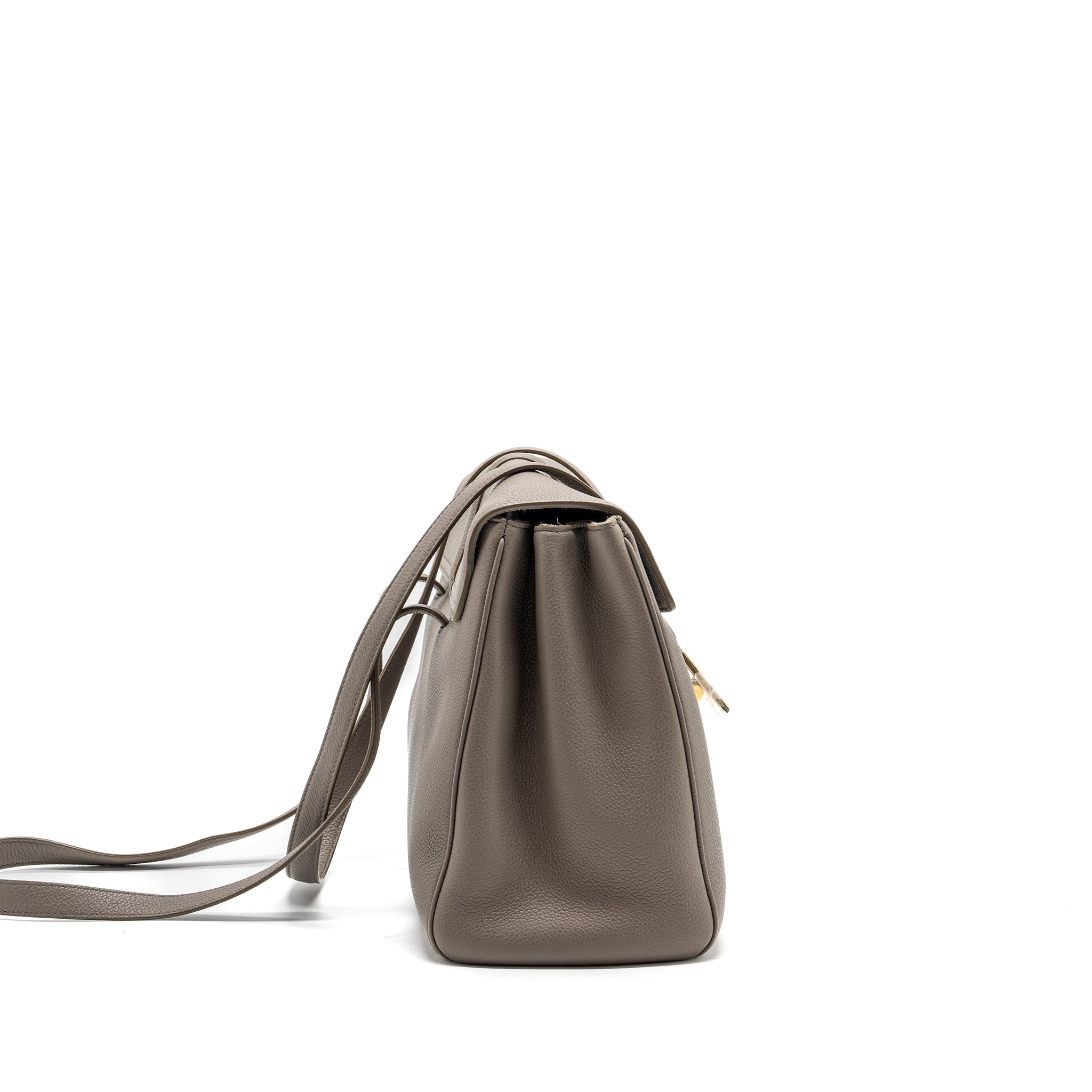 Celine Medium Soft 16 Bag Grained Calfskin Grey GHW - Image 4