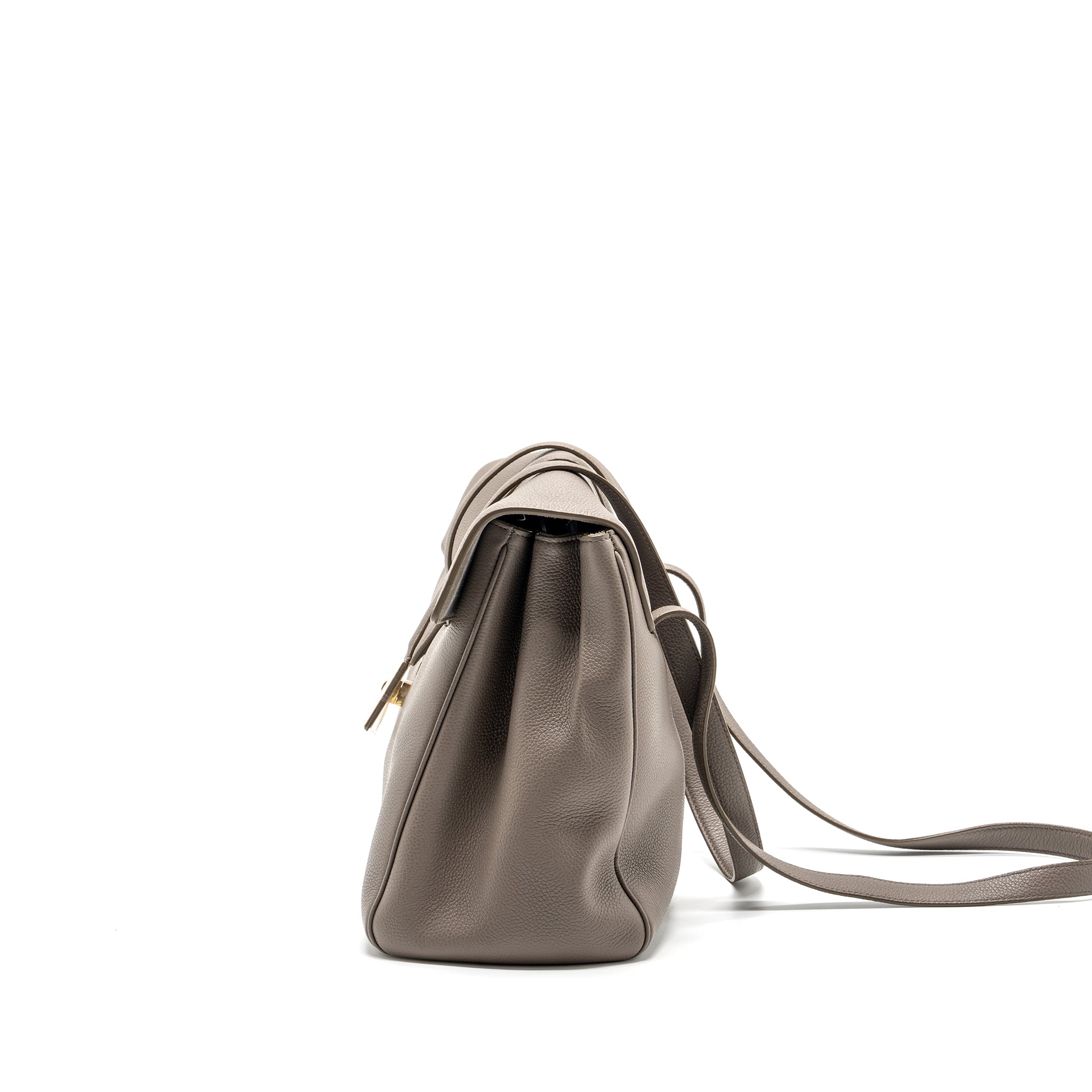 Celine Medium Soft 16 Bag Grained Calfskin Grey GHW - Image 3
