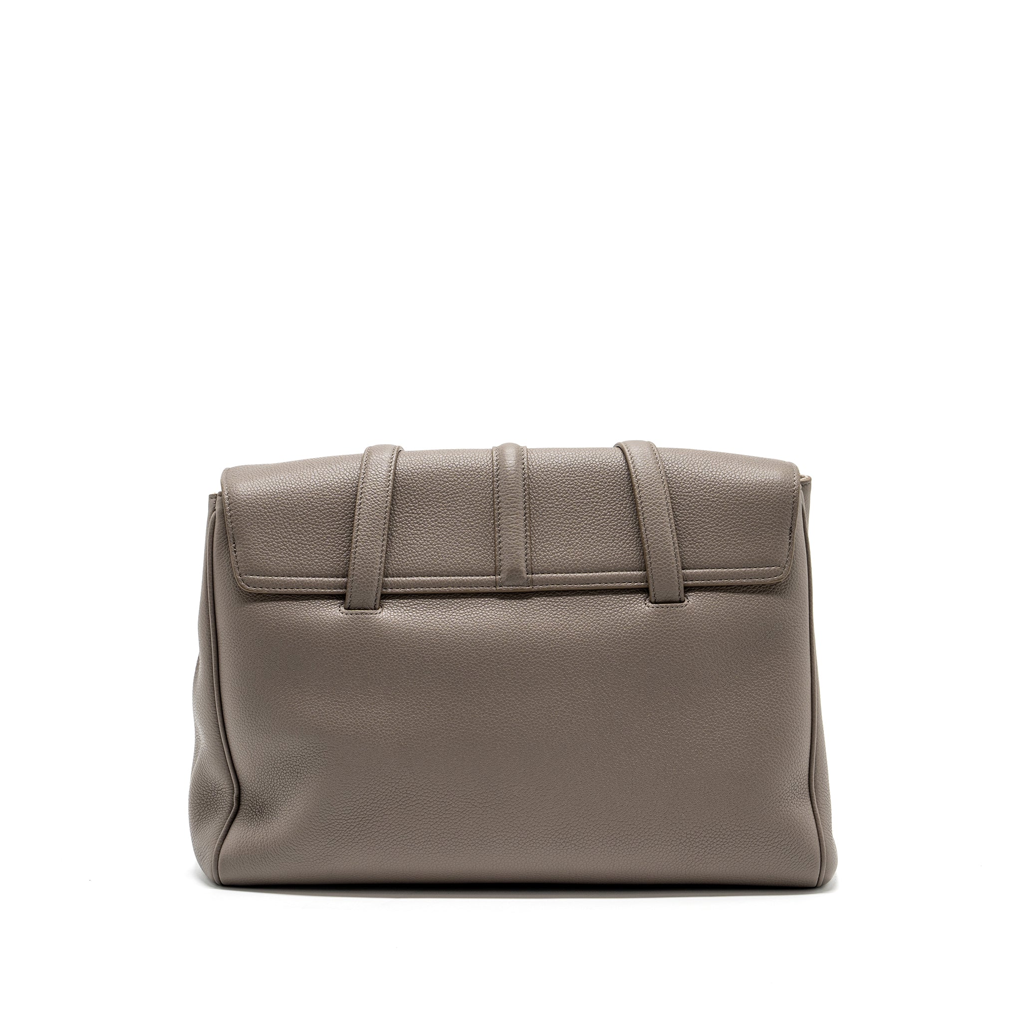 Celine Medium Soft 16 Bag Grained Calfskin Grey GHW - Image 2