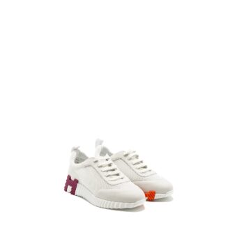 Hermes size 37 Bouncing Sneakers multicolour blanc / orange / purple