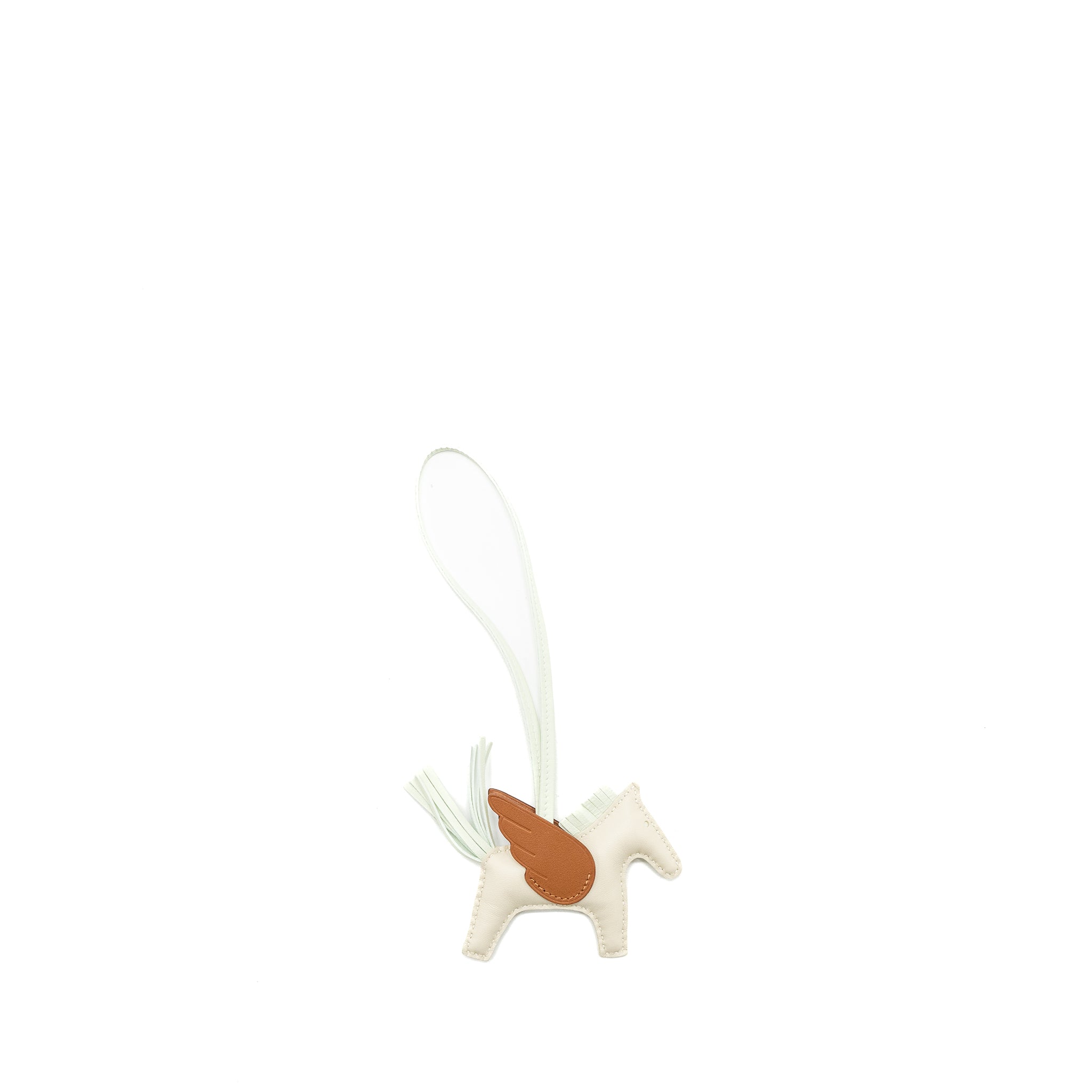 Hermes Rodeo pegase pm bag charm craie/ vert fizz/ gold stamp B - Image 2