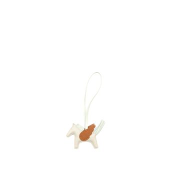 Hermes Rodeo pegase pm bag charm craie/ vert fizz/ gold stamp B