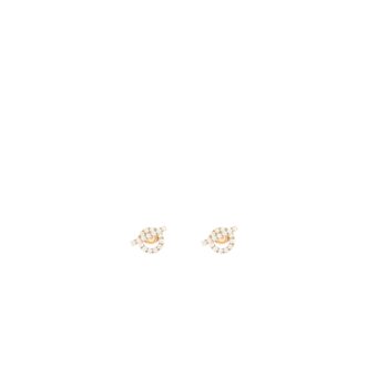 Hermes Finesse earrings rose gold, diamonds