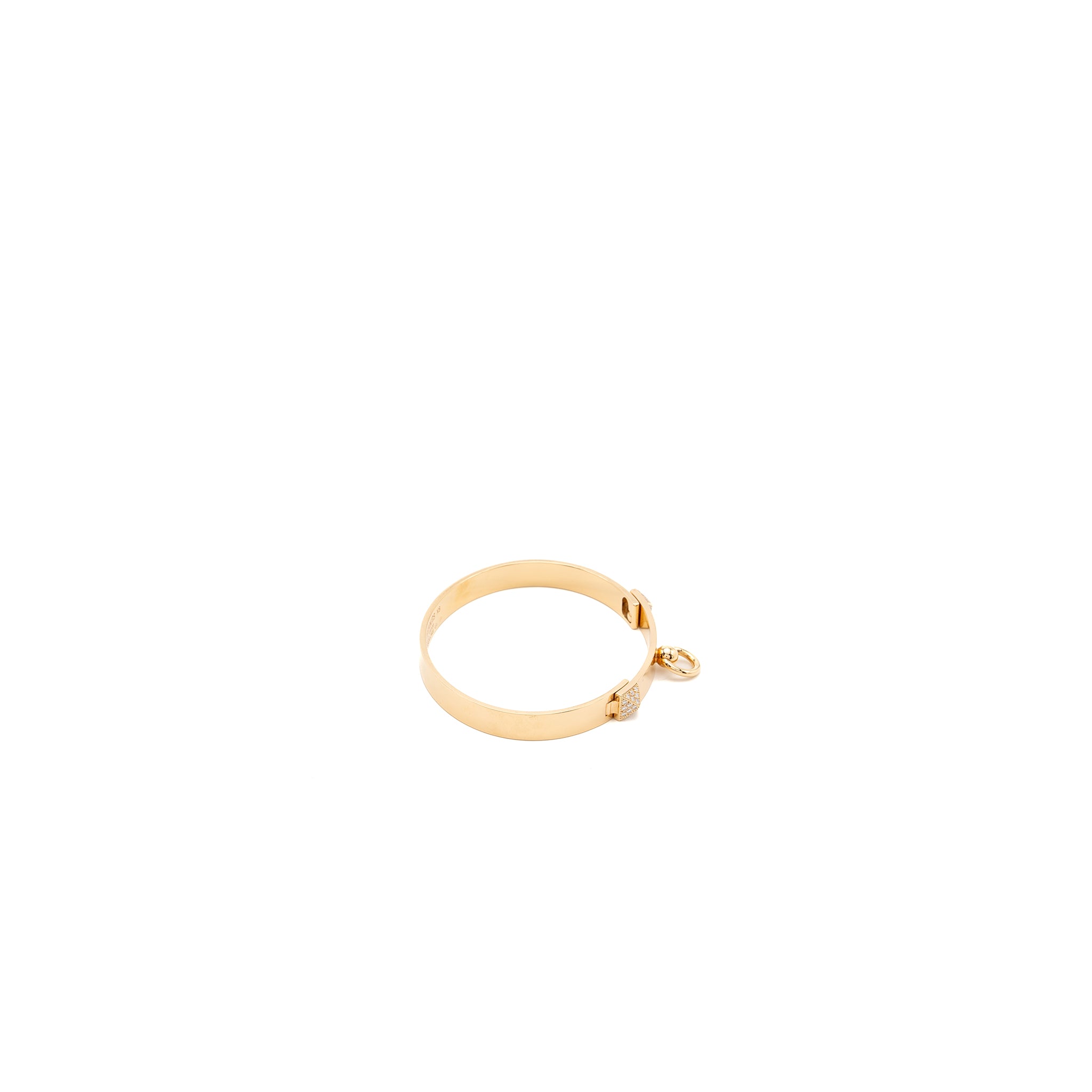 Hermes Size XS Collier De Chien Bracelet Small Model Rose Gold, Diamonds - Image 4