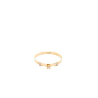 Hermes Size XS Collier De Chien Bracelet Small Model Rose Gold, Diamonds