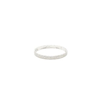 Chanel Size M Coco Crush Bracelet Quilted Motif 18k white gold diamonds