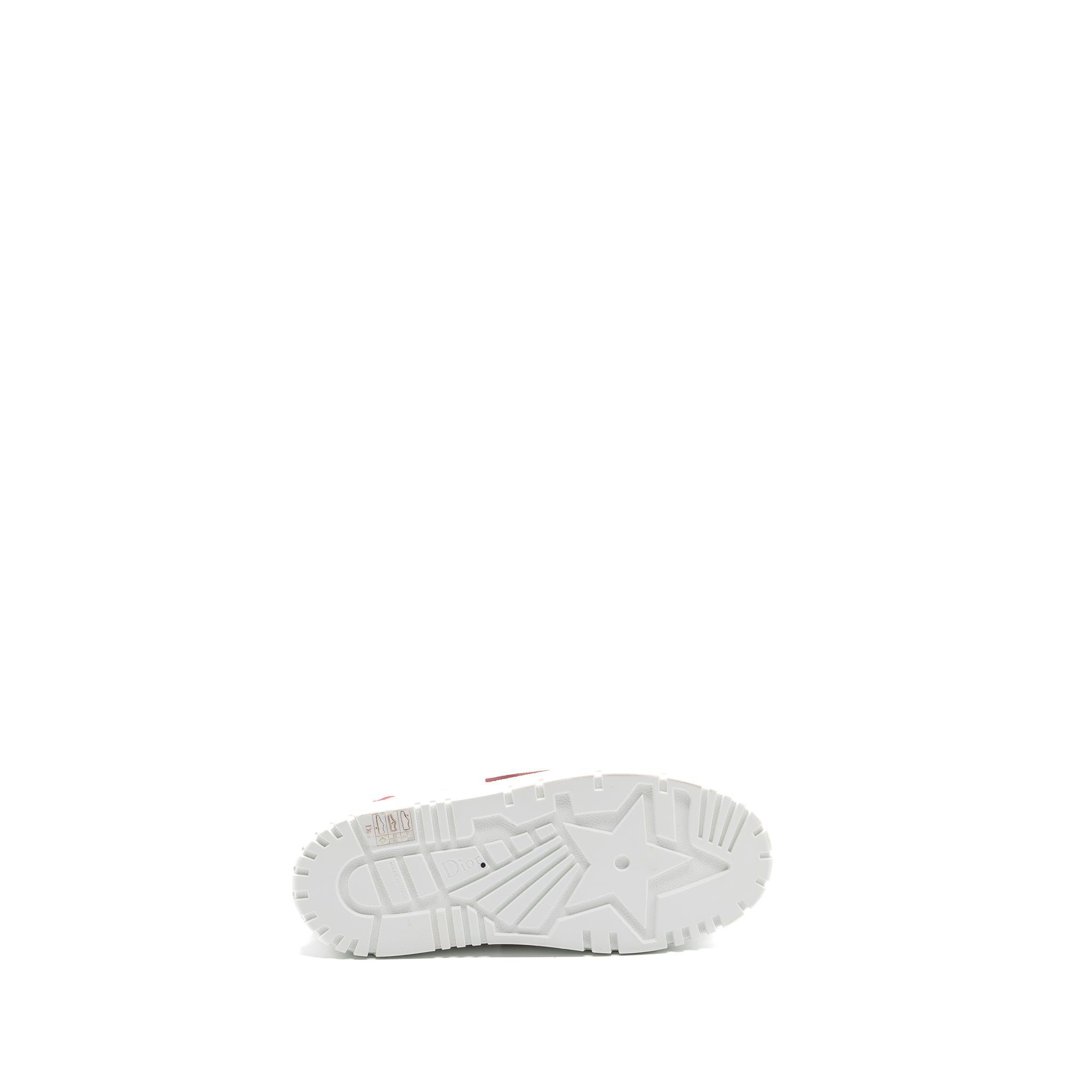 Dior Size 37.5 Dior-ID Sneaker Suede / Fabric White/ Pink - Image 6