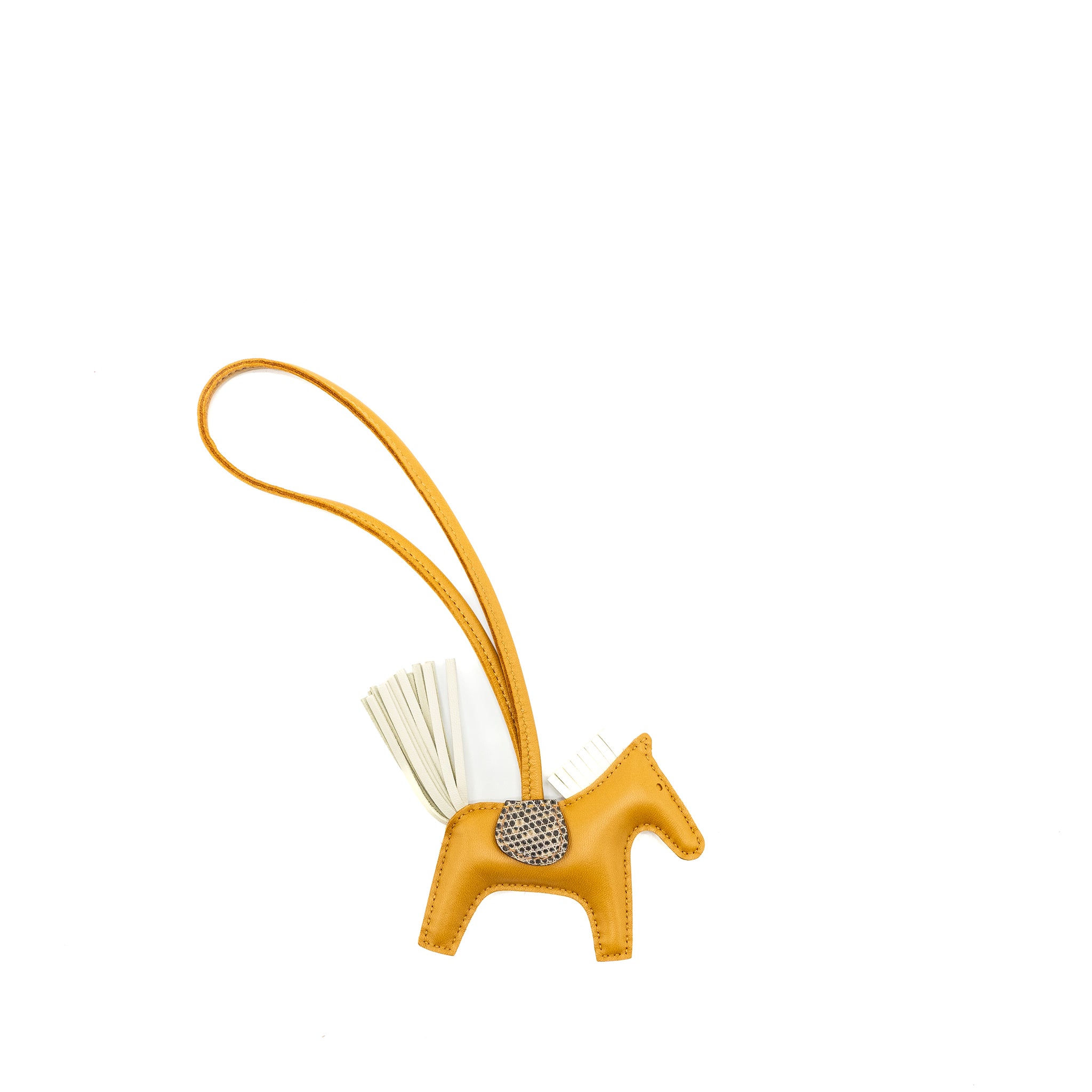 Hermes Rodeo pm touch bag charm swift/ lizard sesame / craie / desert stamp U - Image 2