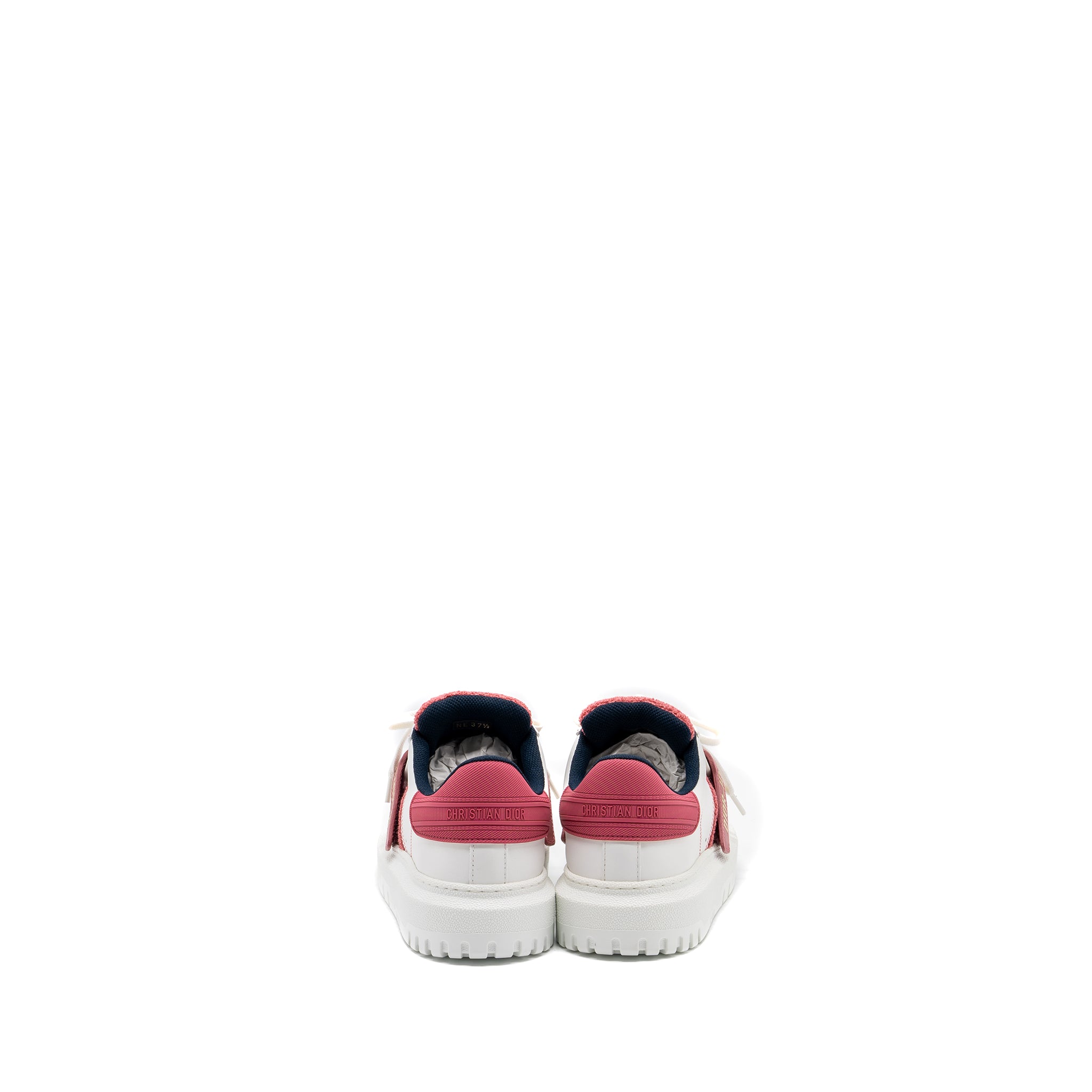 Dior Size 37.5 Dior-ID Sneaker Suede / Fabric White/ Pink - Image 3