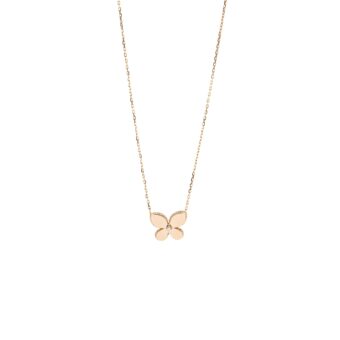 Graff Pave butterfly pendant rose gold, diamonds