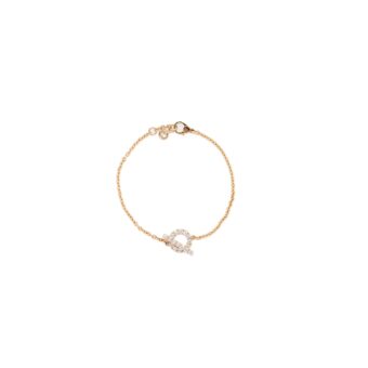 Hermes size SH finesse bracelet rose gold diamonds