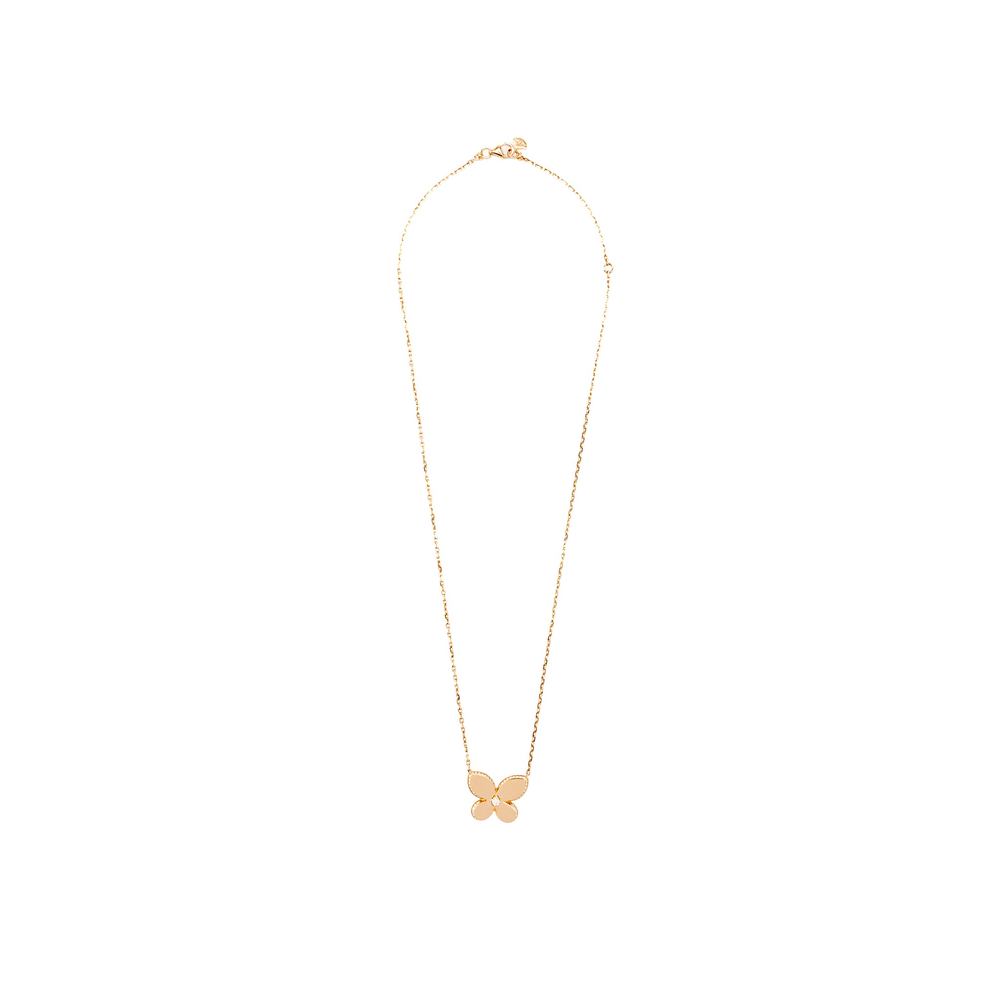 Graff Pave butterfly pendant rose gold, diamonds - Image 3