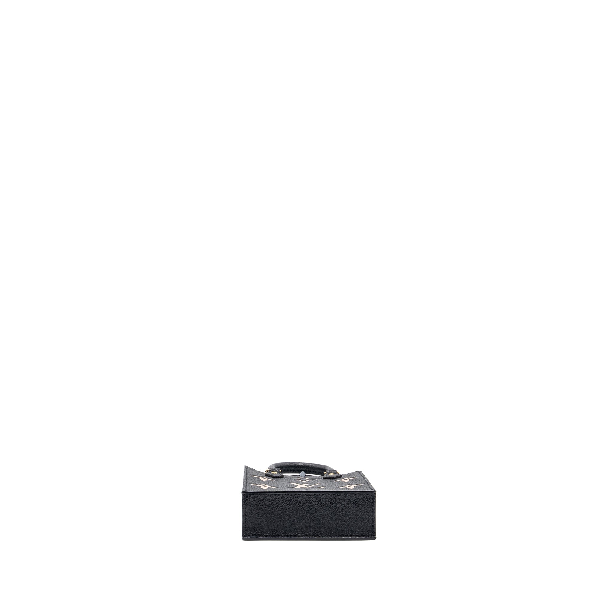 Louis Vuitton Petit Sac Plat Monogram Empreinte Black/ Beige GHW (New Version) - Image 5