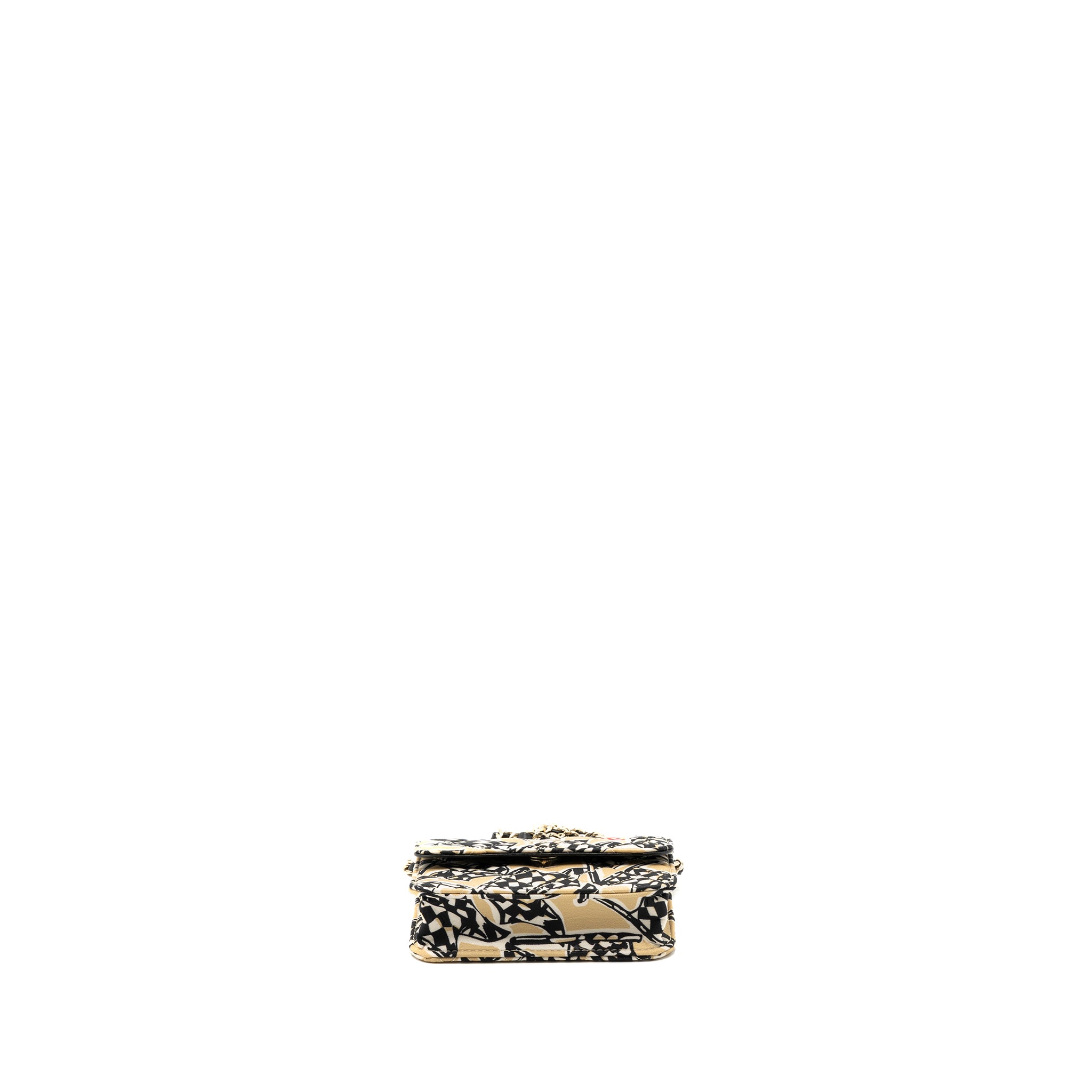 Chanel Mini Clutch With Chains Fabric Multicolour LGHW(microchip) - Image 5