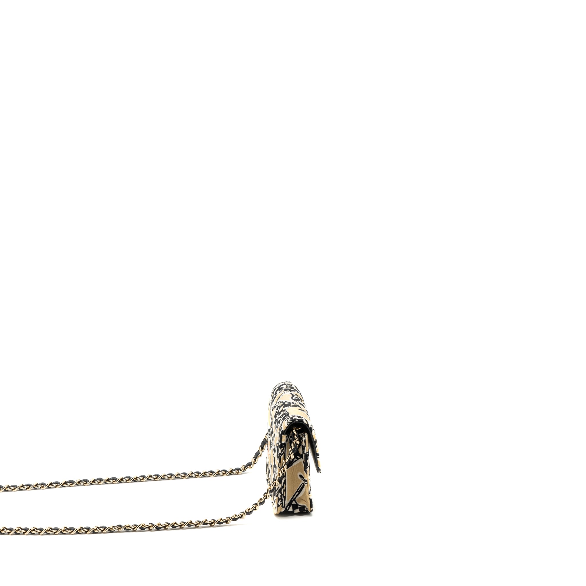 Chanel Mini Clutch With Chains Fabric Multicolour LGHW(microchip) - Image 2