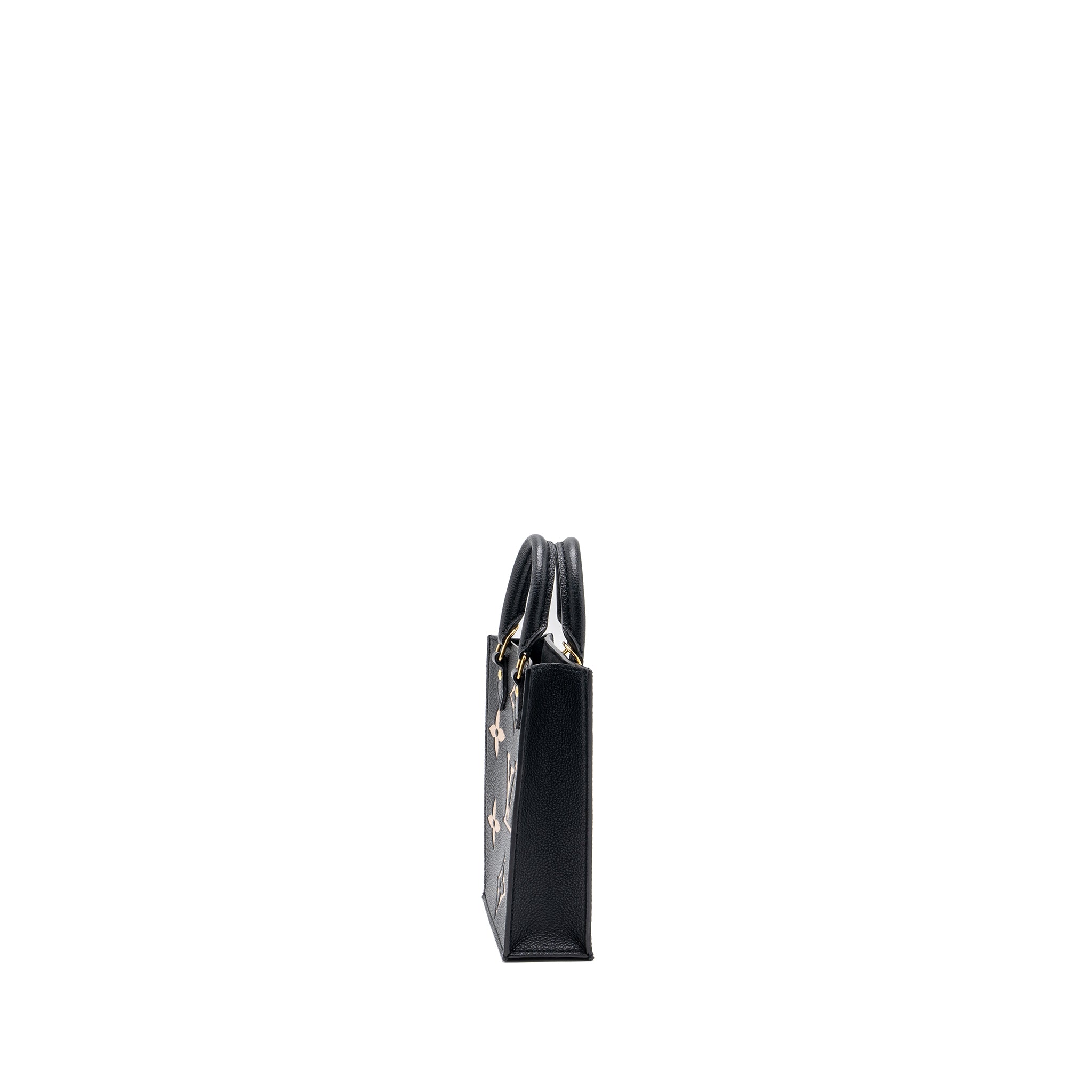 Louis Vuitton Petit Sac Plat Monogram Empreinte Black/ Beige GHW (New Version) - Image 2