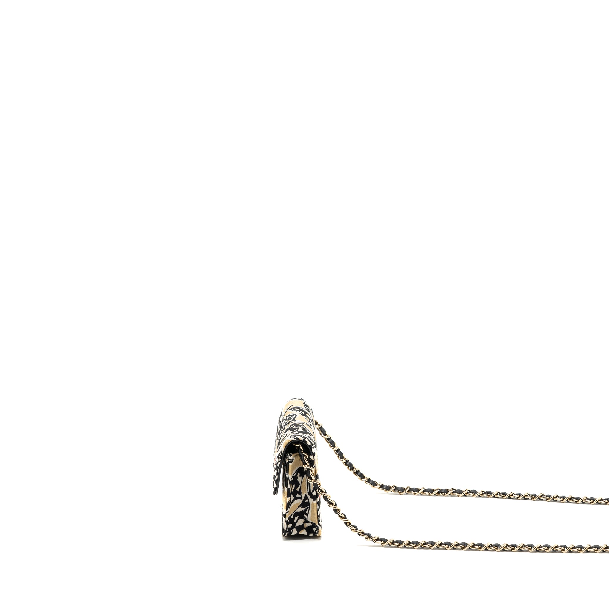 Chanel Mini Clutch With Chains Fabric Multicolour LGHW(microchip) - Image 3