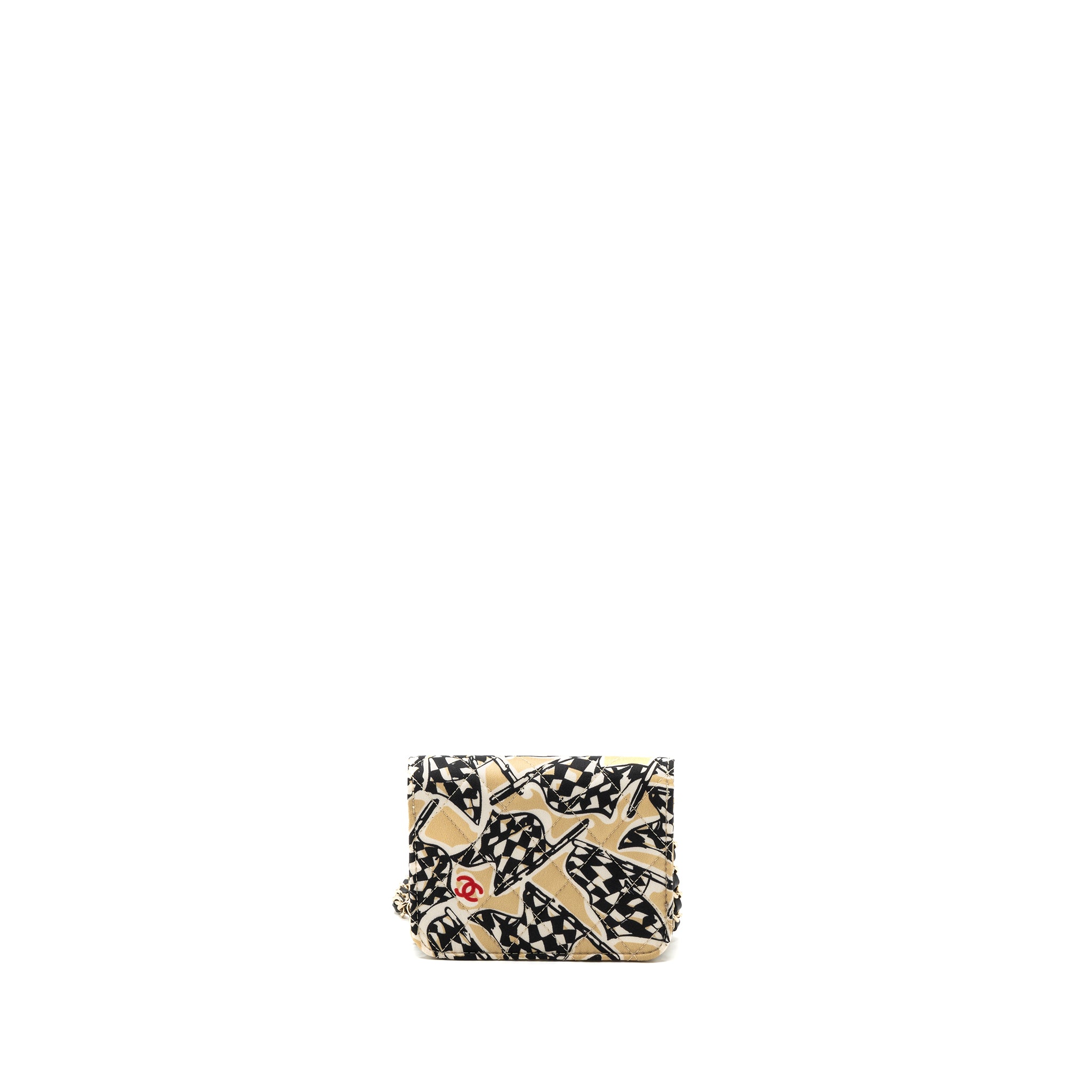 Chanel Mini Clutch With Chains Fabric Multicolour LGHW(microchip) - Image 4