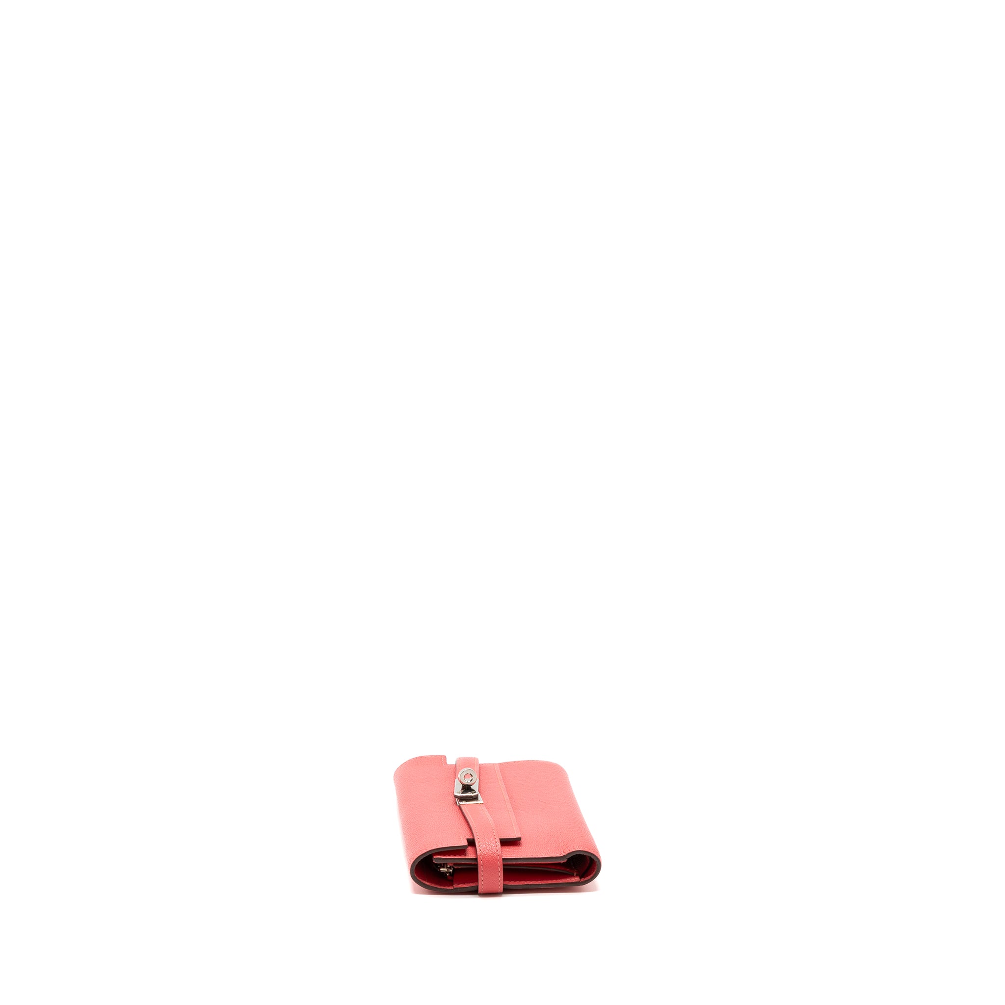Hermes kelly compact wallet chevre mysore rose azalee SHW stamp C - Image 5