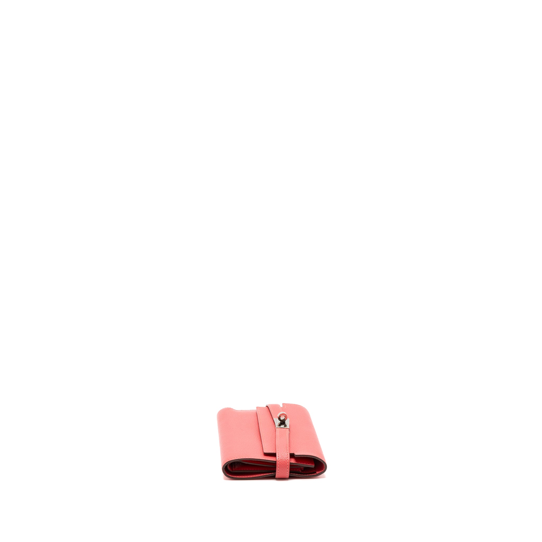 Hermes kelly compact wallet chevre mysore rose azalee SHW stamp C - Image 6