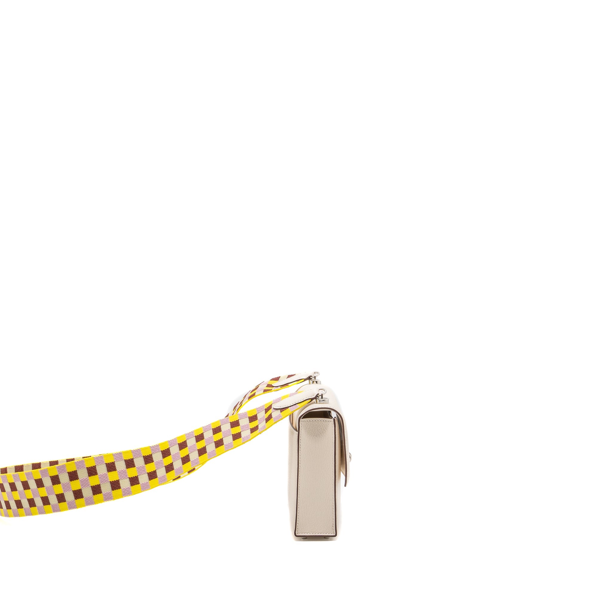 Hermes Mini Verrou chevre mysore nata / multicolor strap SHW stamp U - Image 3