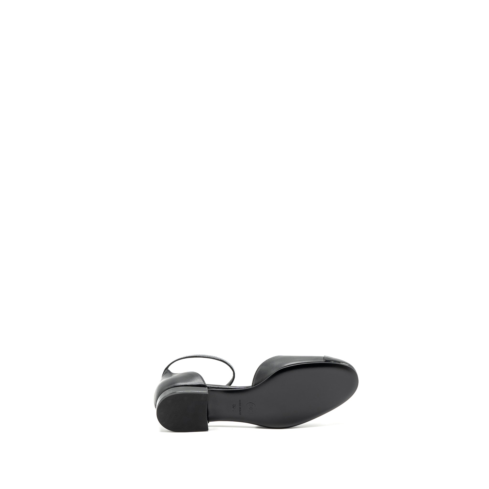 Chanel Size 37 Flat Shoes Lambskin/Patent Black GHW - Image 6