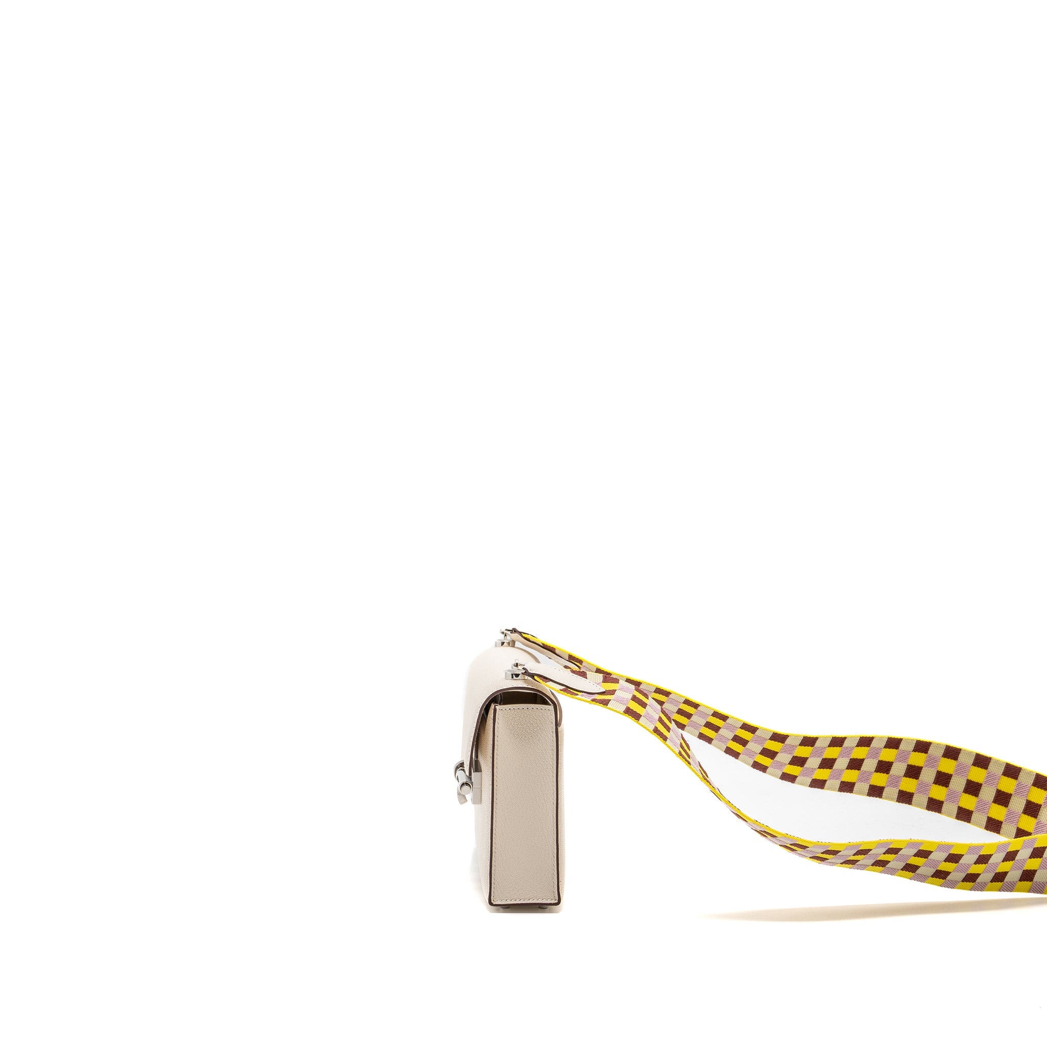 Hermes Mini Verrou chevre mysore nata / multicolor strap SHW stamp U - Image 4
