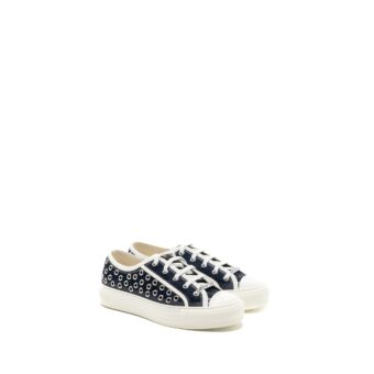 Dior Size 36 Walk N Sneaker Dark Denim Eyelets