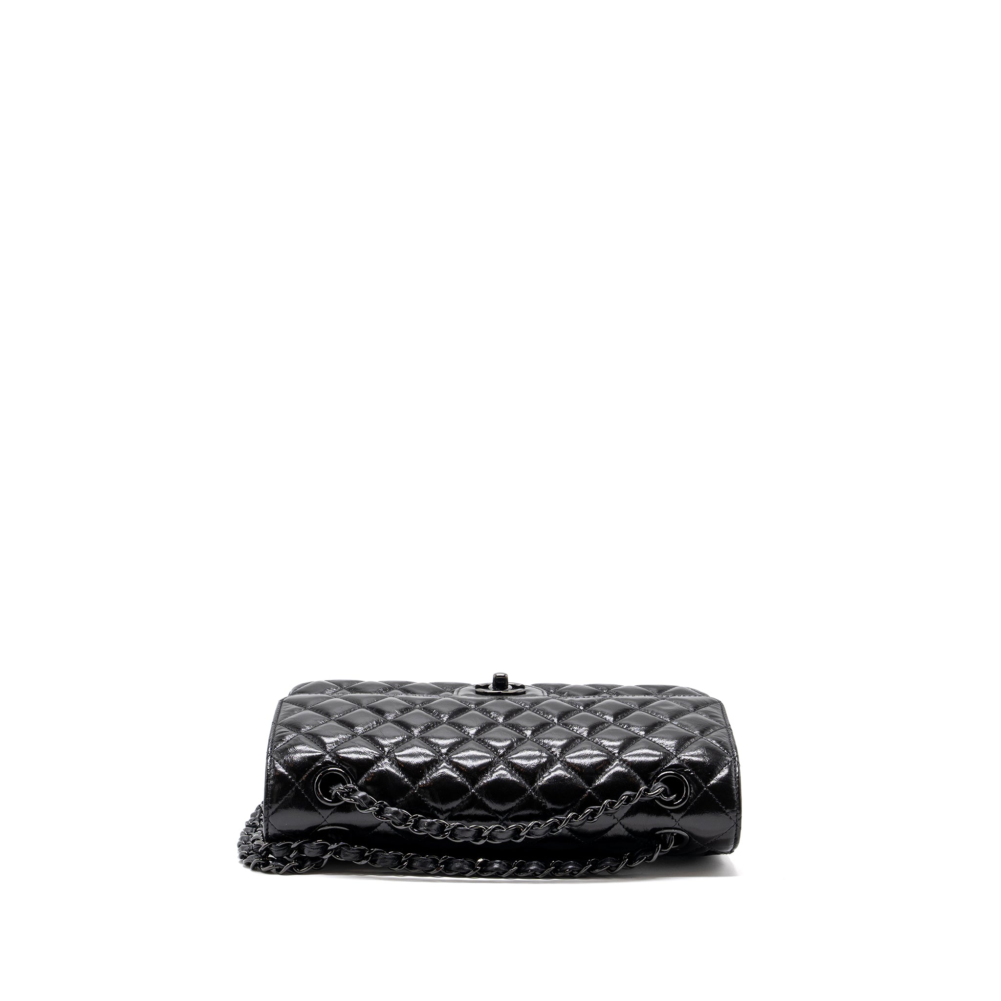 Chanel Medium Classic Double Flap Bag Shiny Calfskin So Black - Image 5