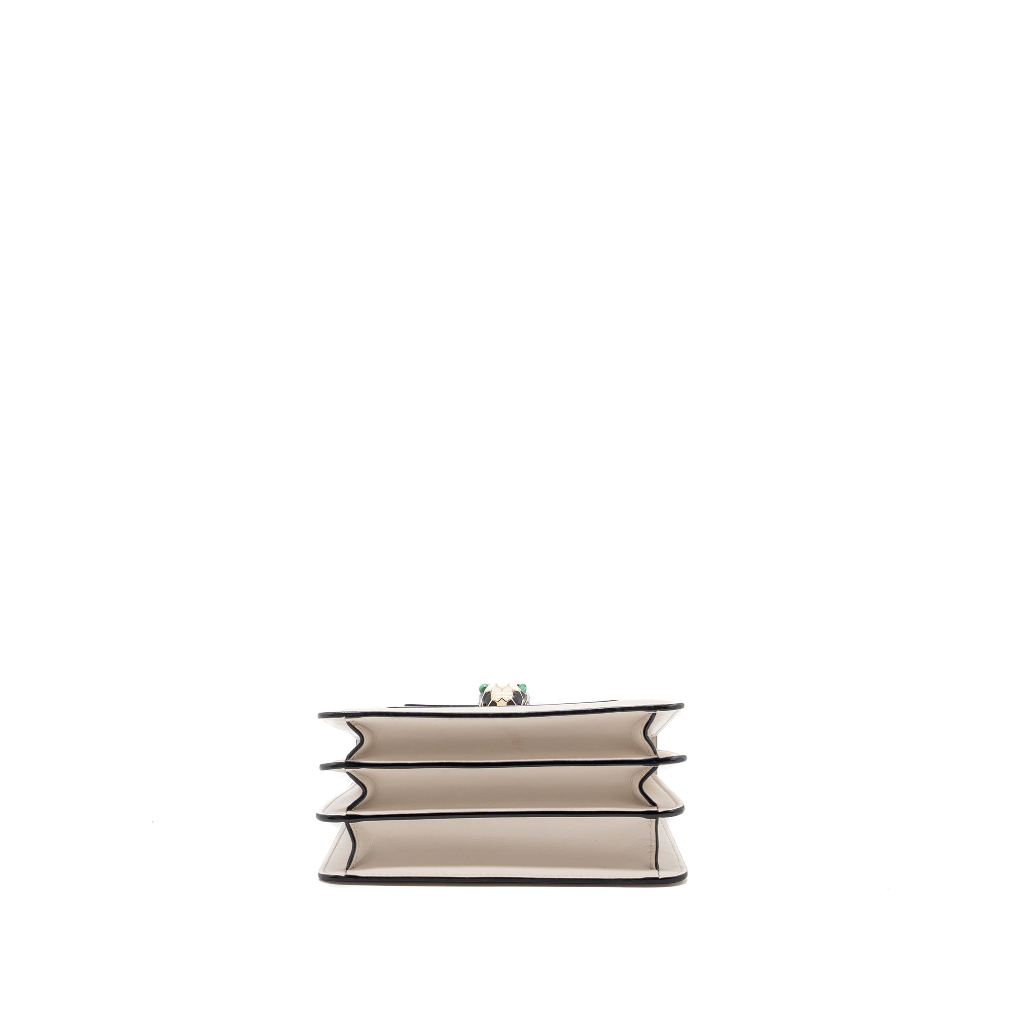 Bvlgari top handle serpenti bag calfskin white LGHW - Image 5